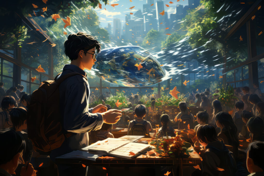 Optimistic leadership guiding the future of education and student growth