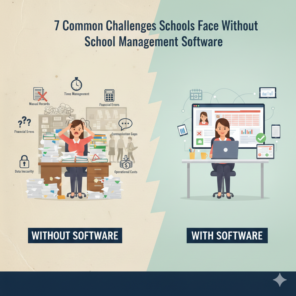 7 Common Challenges Schools Face Without School Management Software