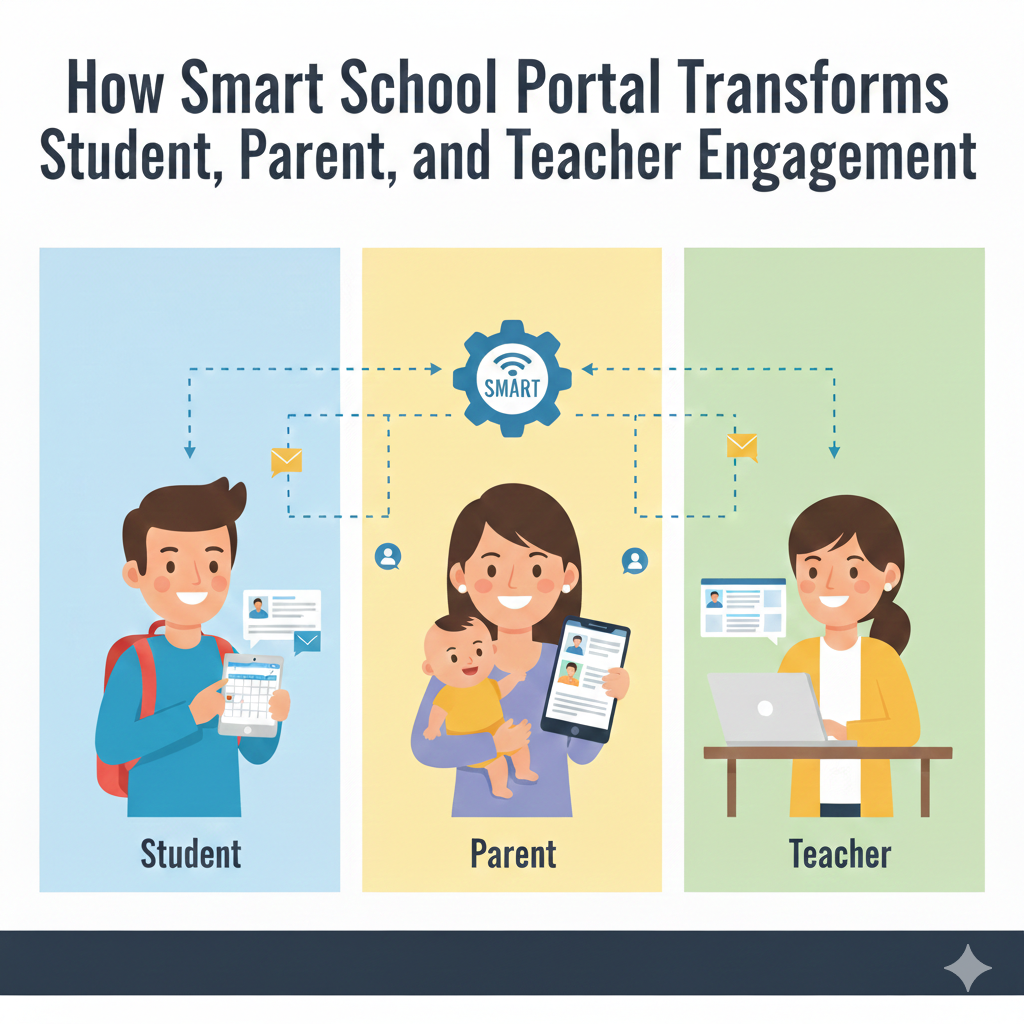 How smart school protal transforms students,parents and teachers engagement