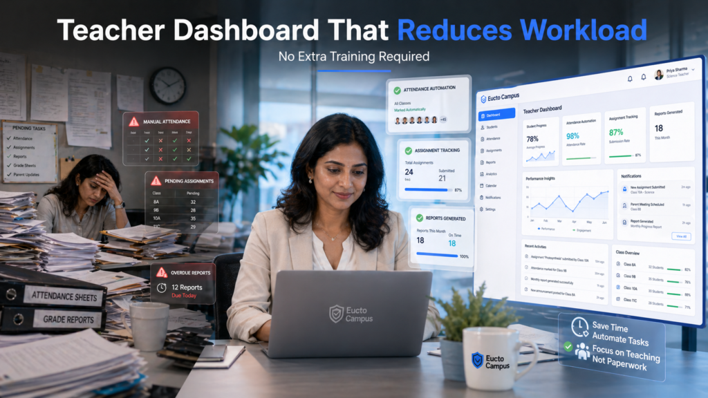 Teacher Dashboard Features That Actually Reduce Admin Workload (Without Extra Training)